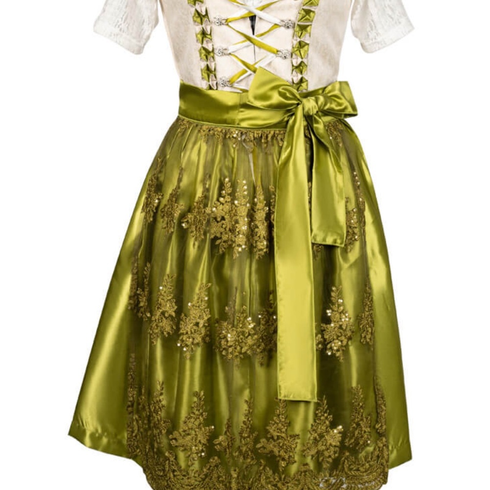 Bavarian Green Dirndl Dress/ Oktoberfest